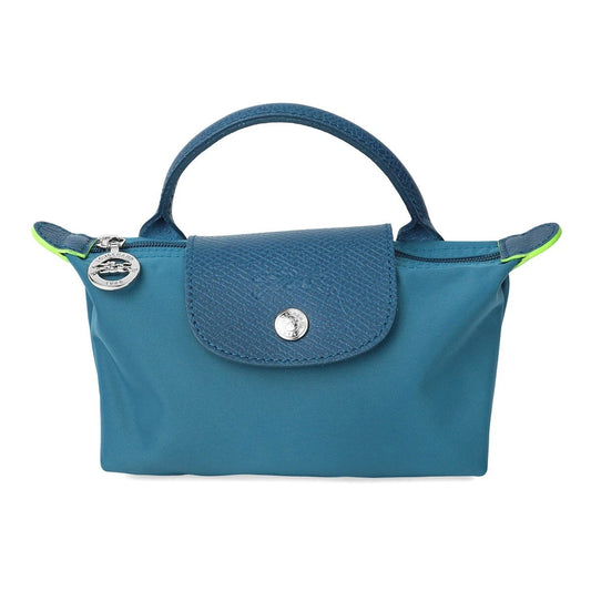Longchamp Le Pliage Green Handle Pouch – Peacock