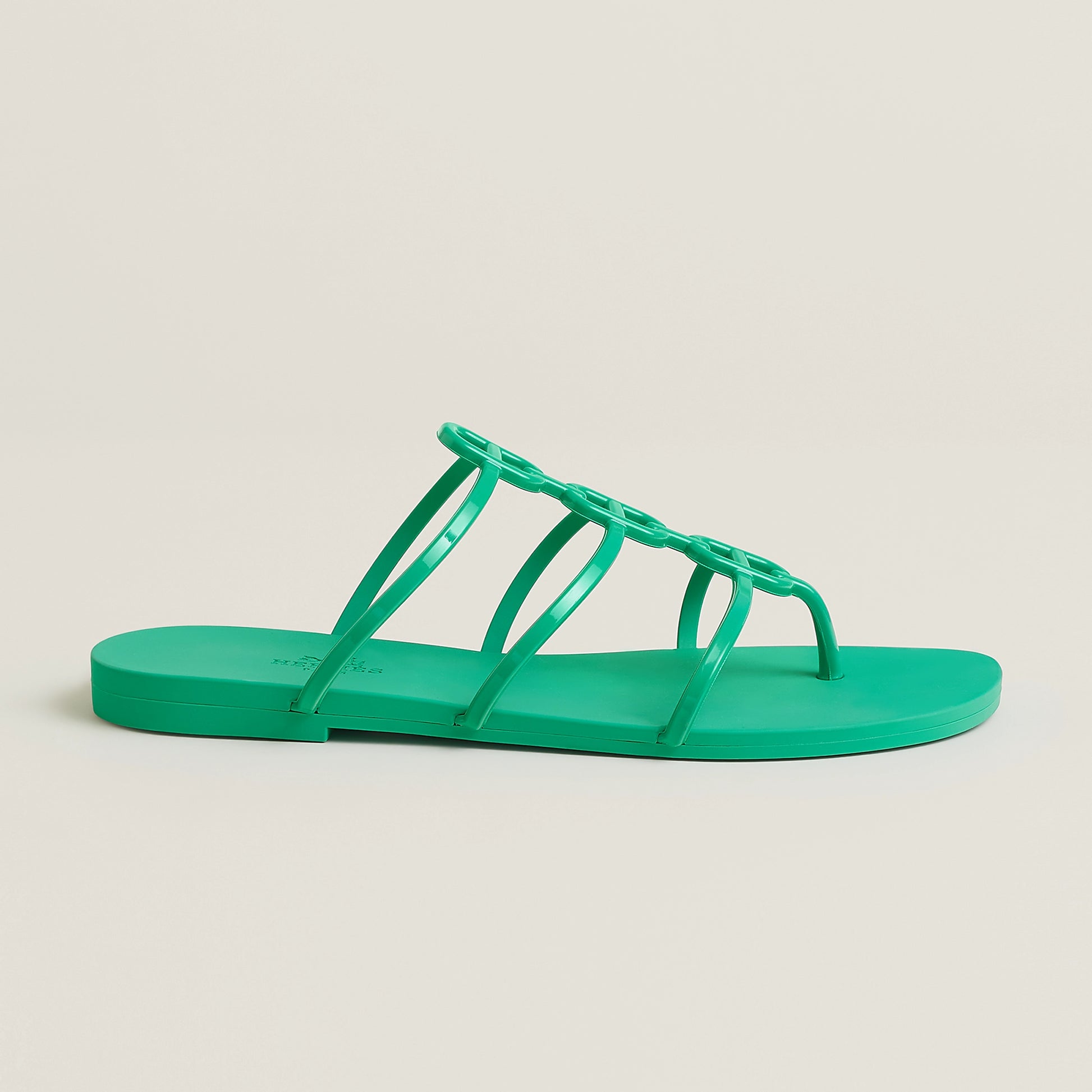 Hermès Mykonos Sandals – Green Tourmaline - Zeuskicks