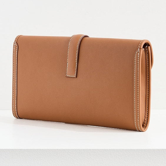 Hermès Jige Élan Clutch – Swift Calfskin Leather - Zeuskicks