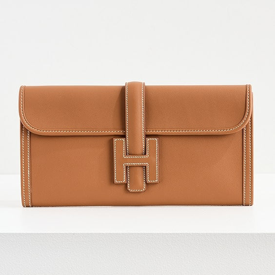 Hermès Jige Élan Clutch – Swift Calfskin Leather - Zeuskicks