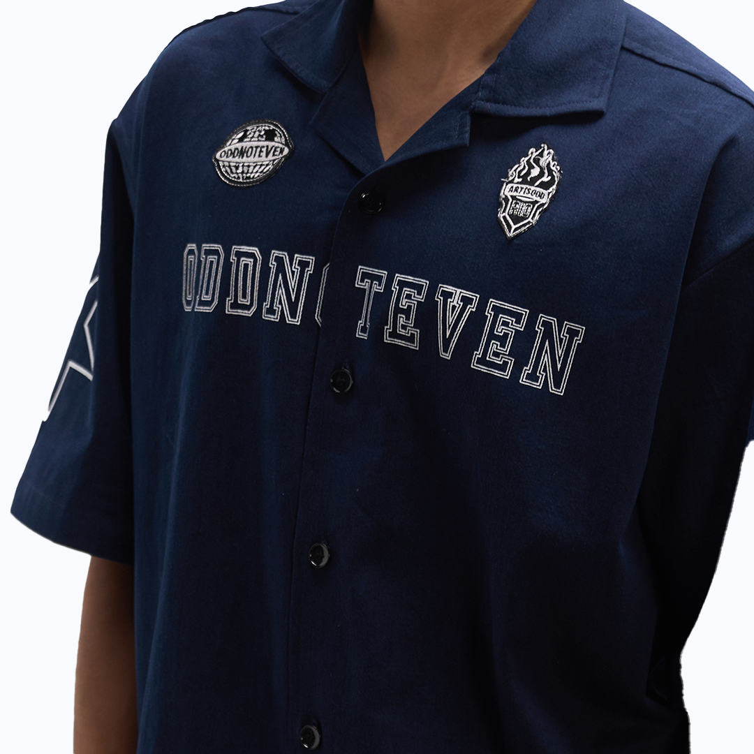 Odd League Navy Blue Shirt by oddnoteven