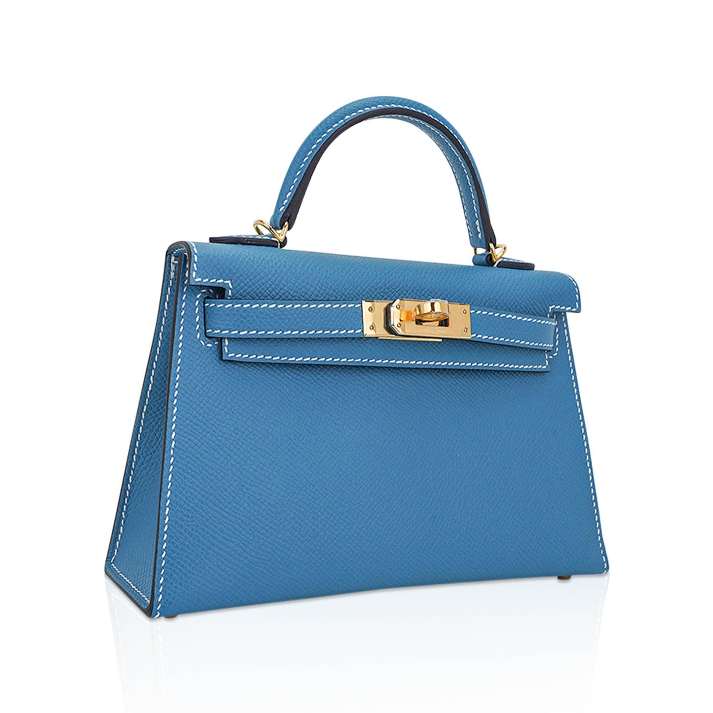 Hermès Mini Kelly 20 Sellier – Blue Jean Epsom Leather with Gold Hardware