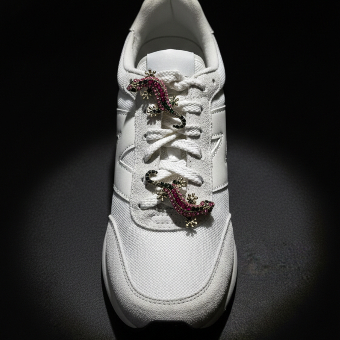 Gecko Jewel Sneaker Charm | Premium Shoe Charm for Nike, Jordan & Adidas By KNOTTY by KNOTTY