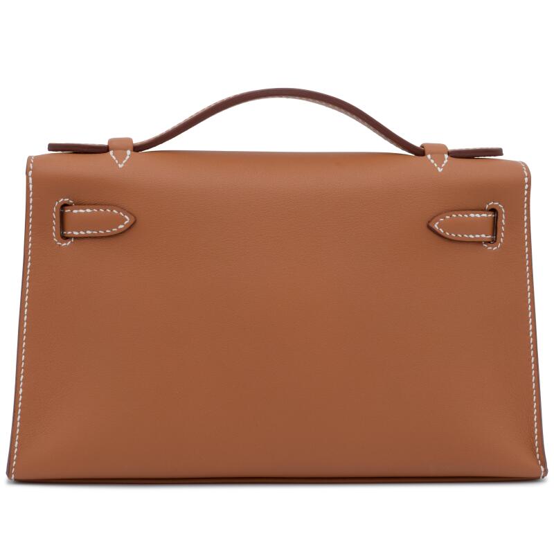Hermès Kelly Pochette – Gold Swift Leather with Gold Hardware - Zeuskicks
