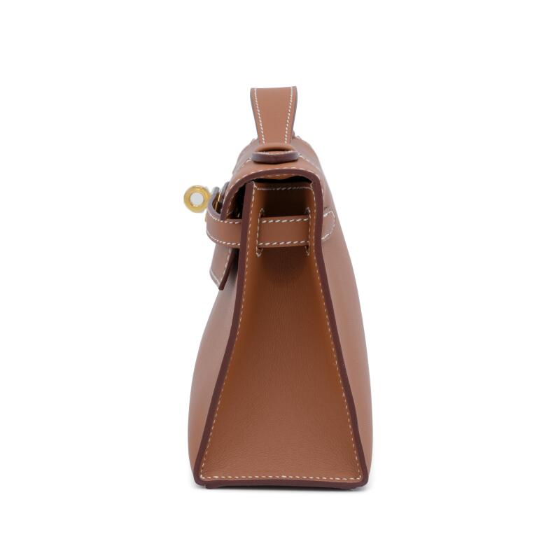 Hermès Kelly Pochette – Gold Swift Leather with Gold Hardware - Zeuskicks