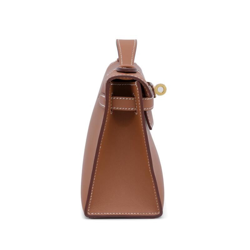 Hermès Kelly Pochette – Gold Swift Leather with Gold Hardware - Zeuskicks