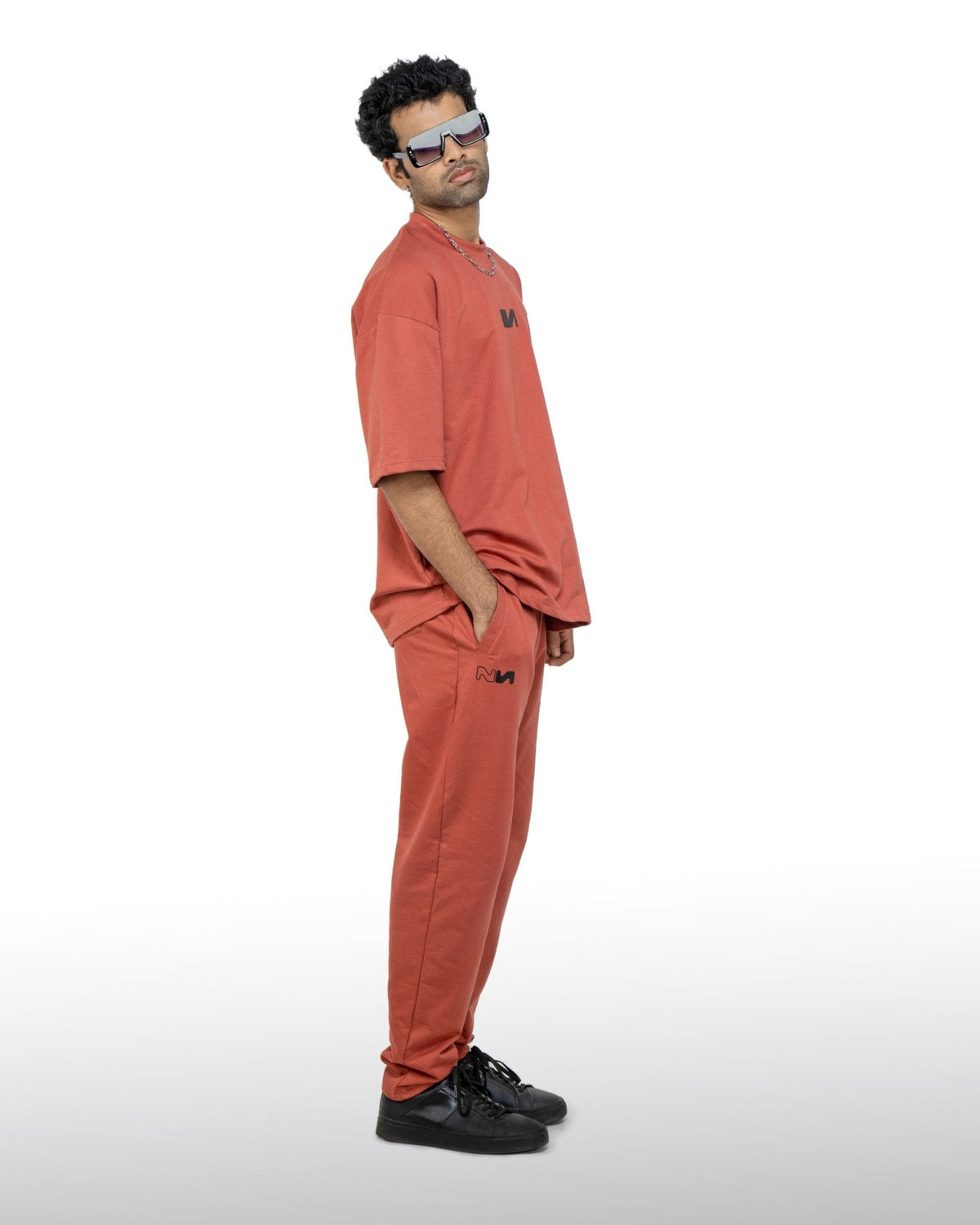 Oversized T-Shirt - (Brick Red) by Instinct First