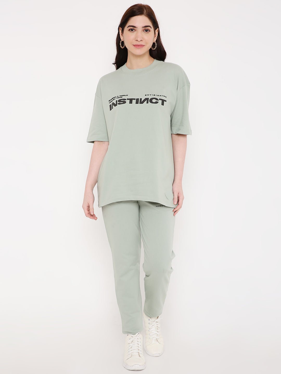 Oversized T-shirt - (Camping Green) by Instinct First