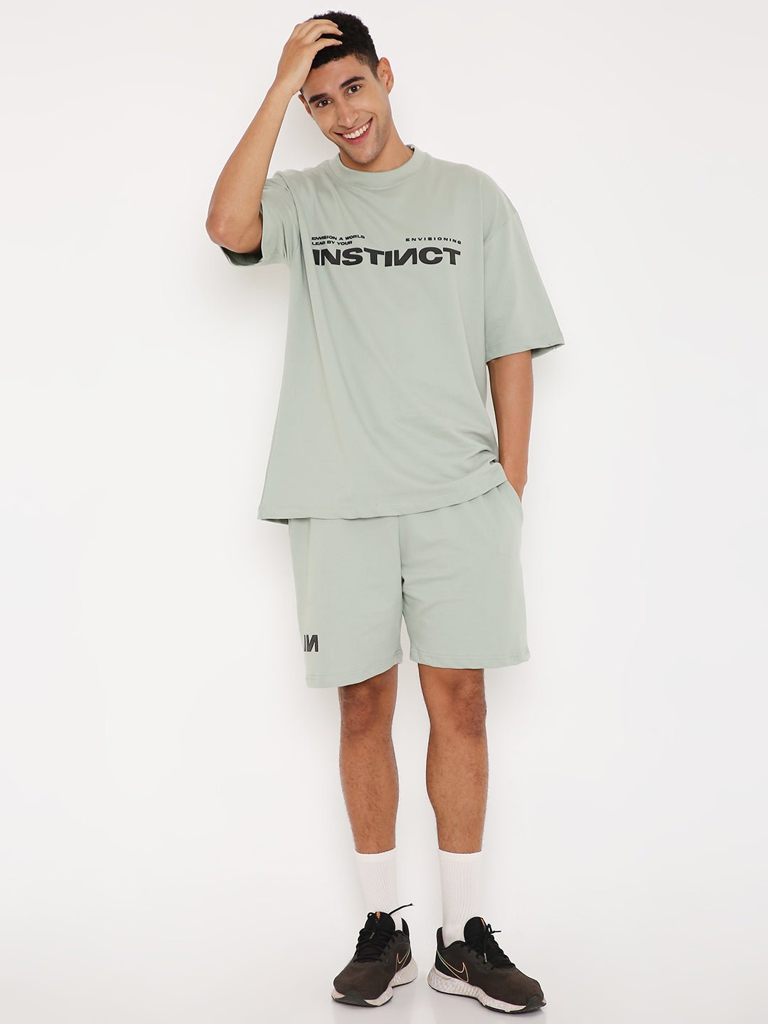 Oversized T-shirt - (Camping Green) by Instinct First