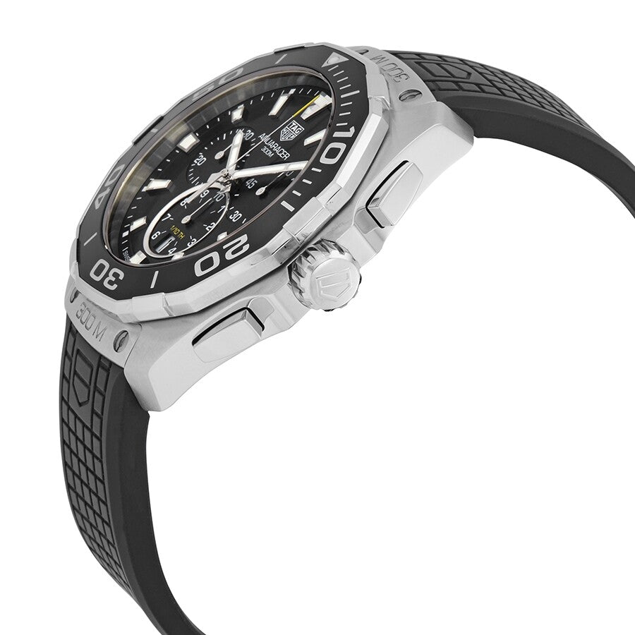 Tag Heuer Aquaracer Black Dial Quartz Rubber