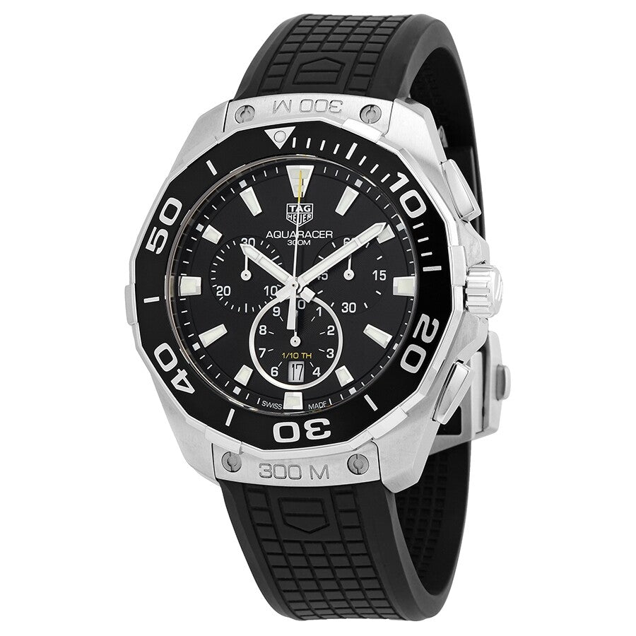 Tag Heuer Aquaracer Black Dial Quartz Rubber