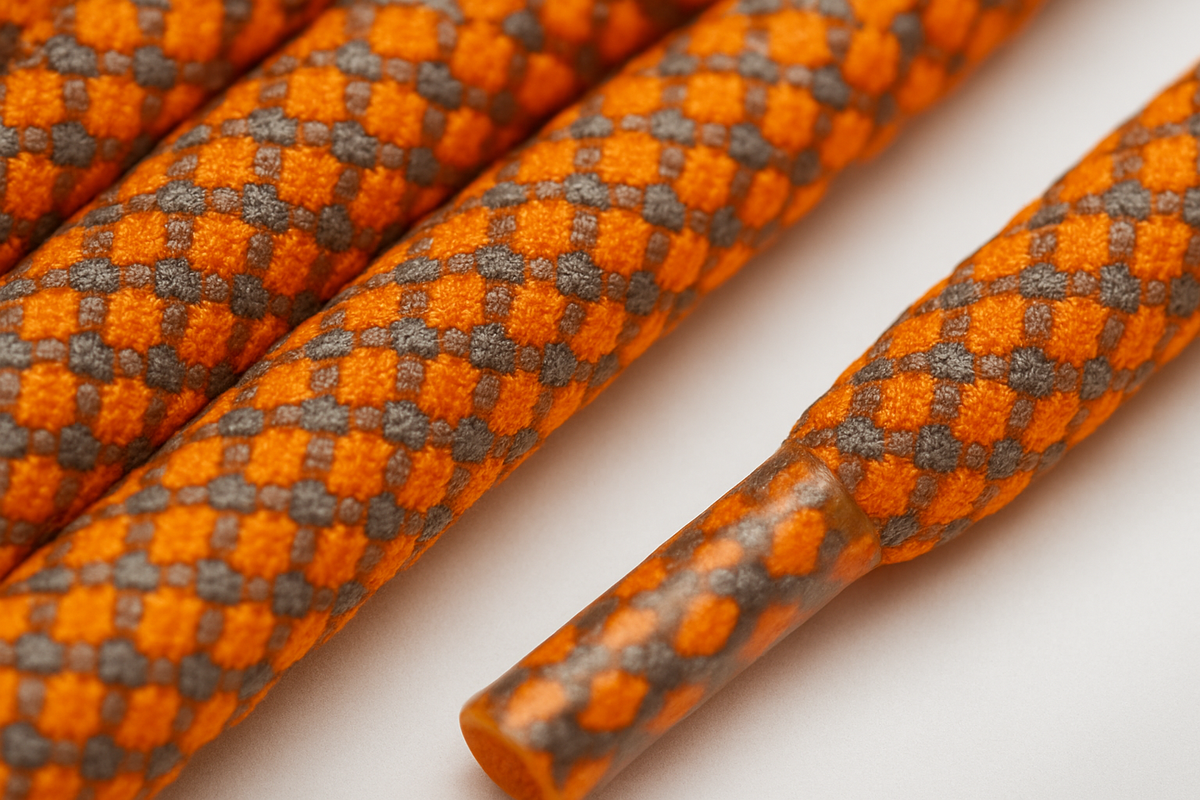 Tangerine Orange Reflective Shoelaces | Yeezy Laces, Nike Laces By KNOTTY by KNOTTY