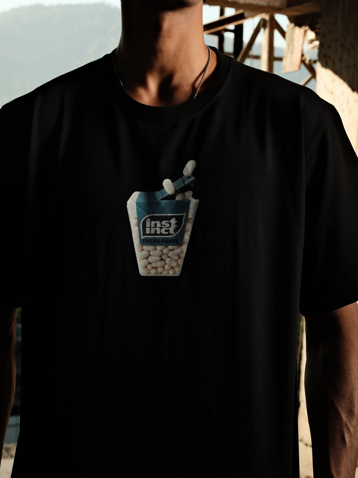 Tic Tac - Relaxed Fit Tshirt (Black) by Instinct First