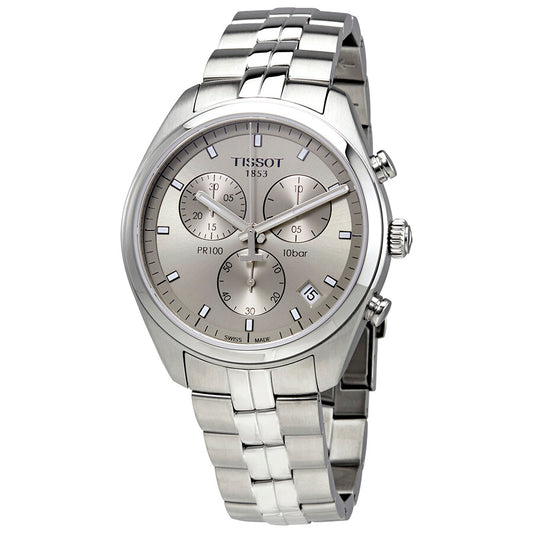 Men’s Tissot PR 100 Chronograph T101.417.11.071.00 Quartz Watch - Zeuskicks