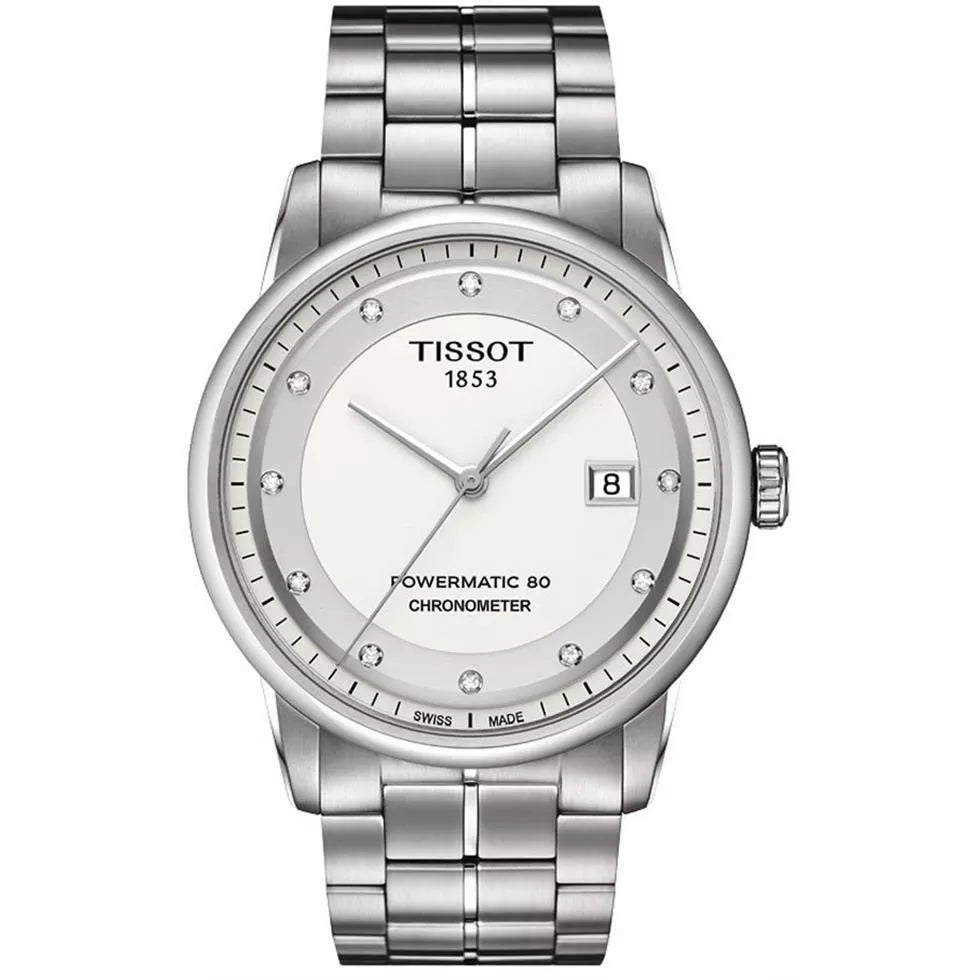 Men’s Tissot Luxury 80 COSC T086.408.11.016.00 Automatic Diamond Dial Watch