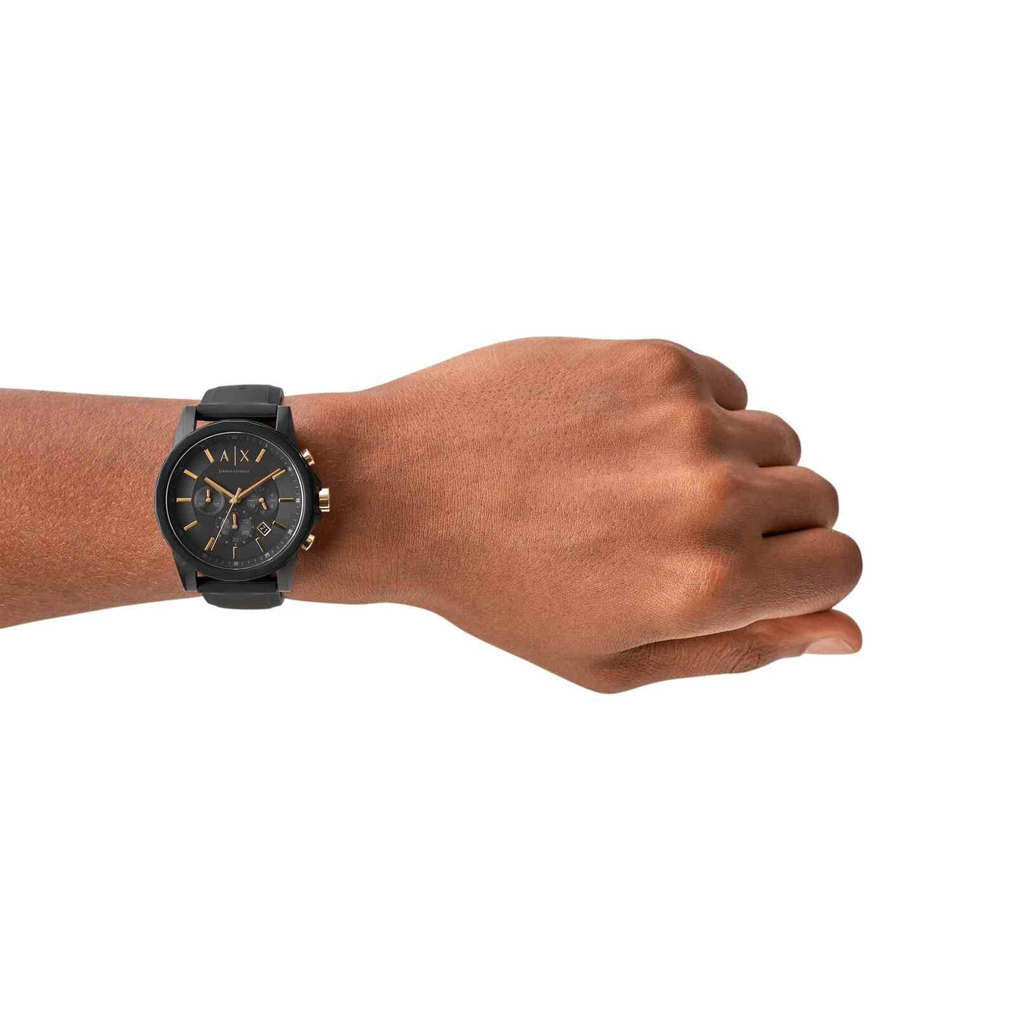 Armani Exchange AX7105 Men's chronograph watch with black dial