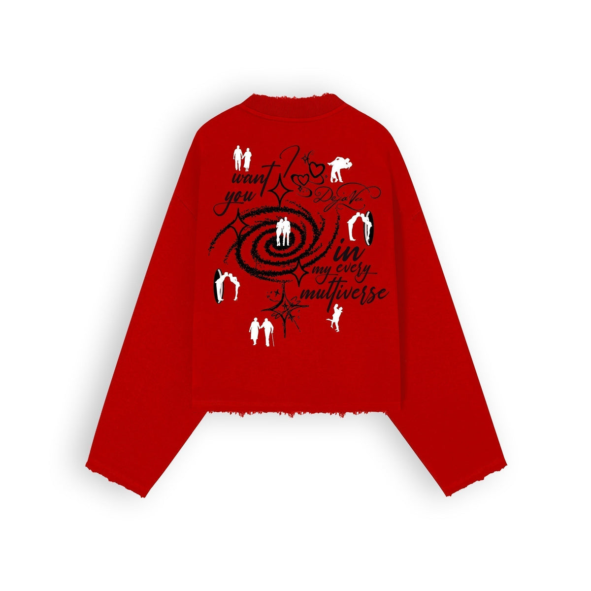 YOUniverse sweatshirt - Scarlet red by RECNSTRCT