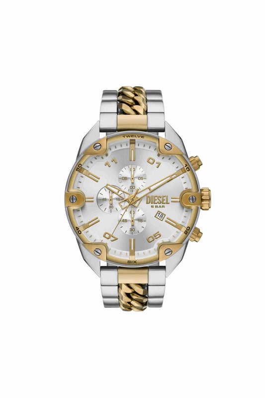 Silver Spiked Stainless Steel Watch