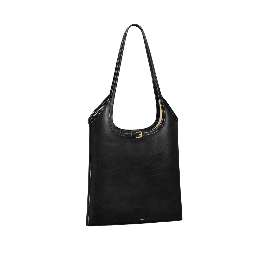 JW PEI Brooke Belted Embellished Shoulder Tote Bag - Black by JW PEI