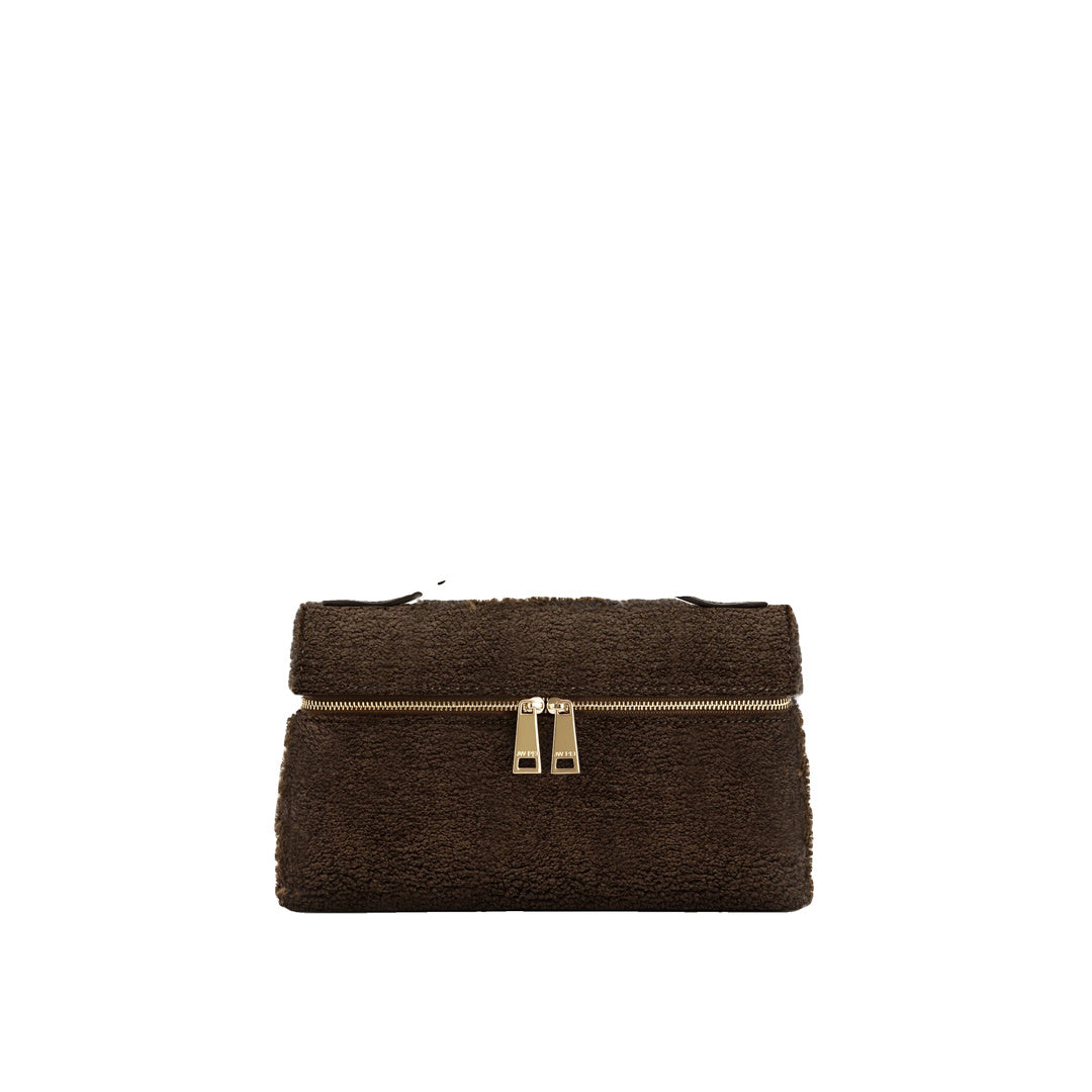 JW PEI Thea Faux Fur Top Handle Bag - Mocha Brown by JW PEI