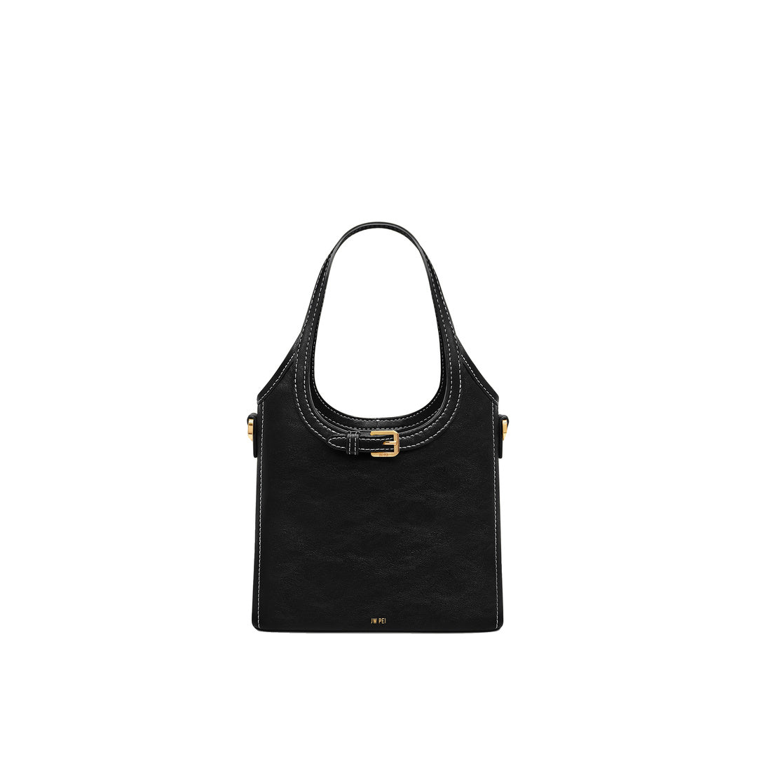 JW PEI Brooke Mini Belted Embellished Top Handle Bag - Black by JW PEI