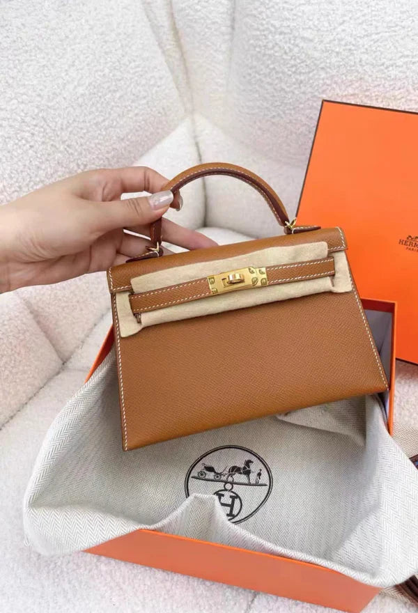 Hermès Mini Kelly 25 – Gold Epsom Leather with Gold Hardware - Zeuskicks
