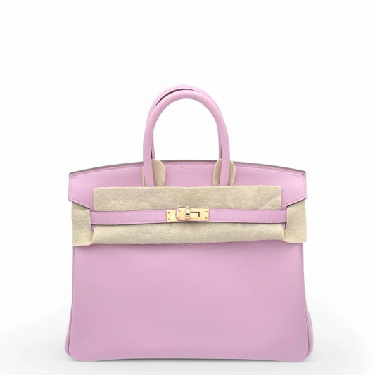 Hermès Birkin 25 – Mauve Sylvestre Swift with Rose Gold Hardware - Zeuskicks