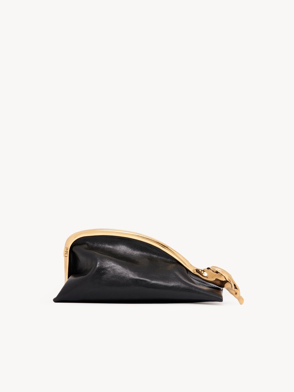 CHLOE Small Eden Treasures clutch in leather Black by CHLOE