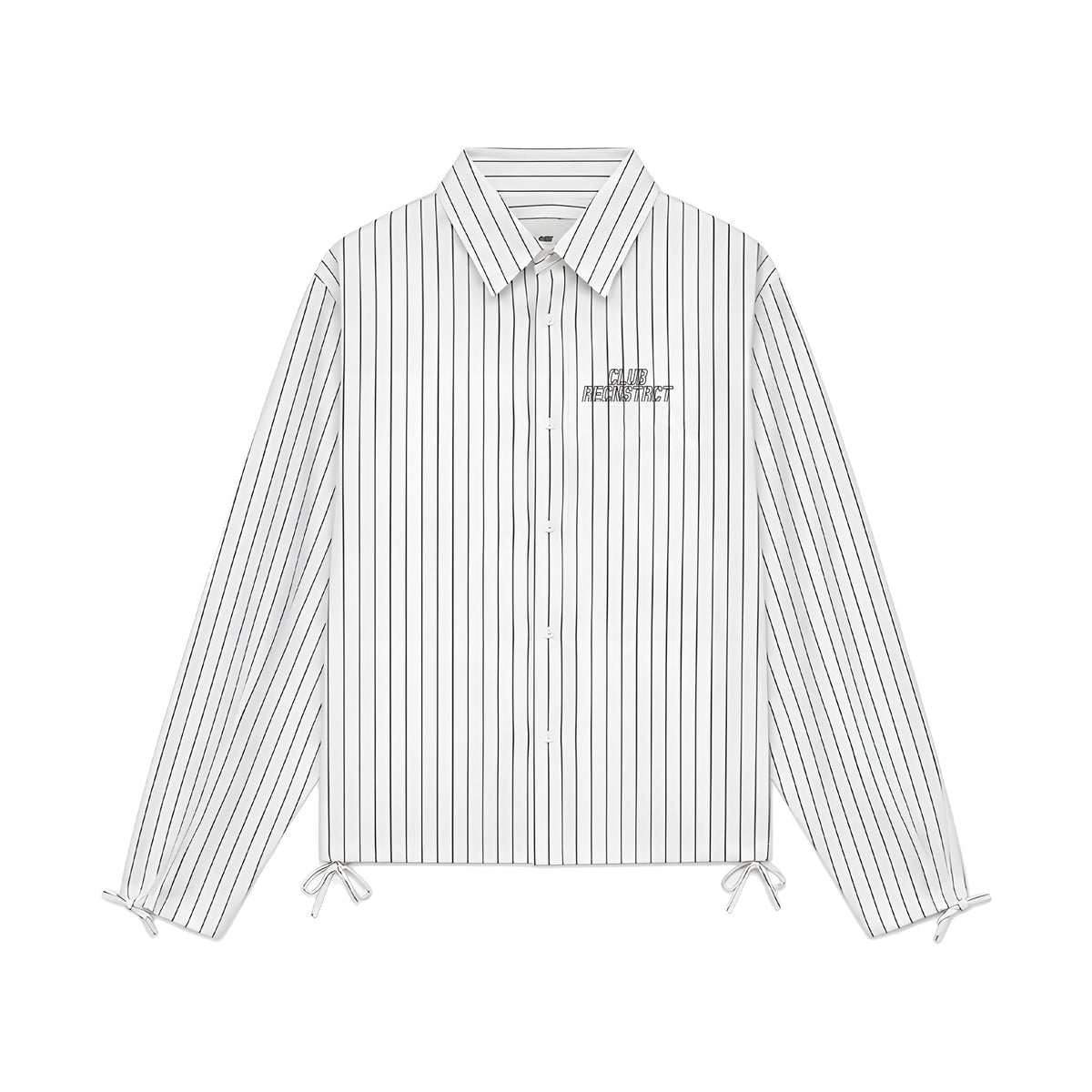 Stripped Void Boxy fit - White by RECNSTRCT