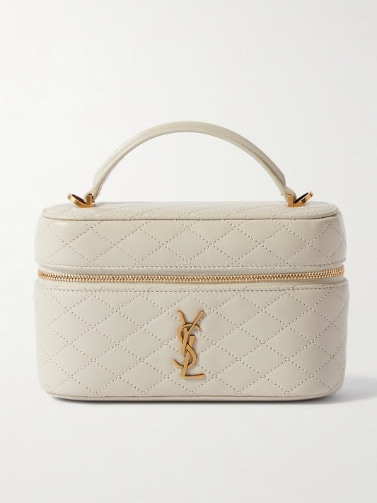 Saint Laurent Gaby Vanity Mini Quilted Leather Shoulder Bag