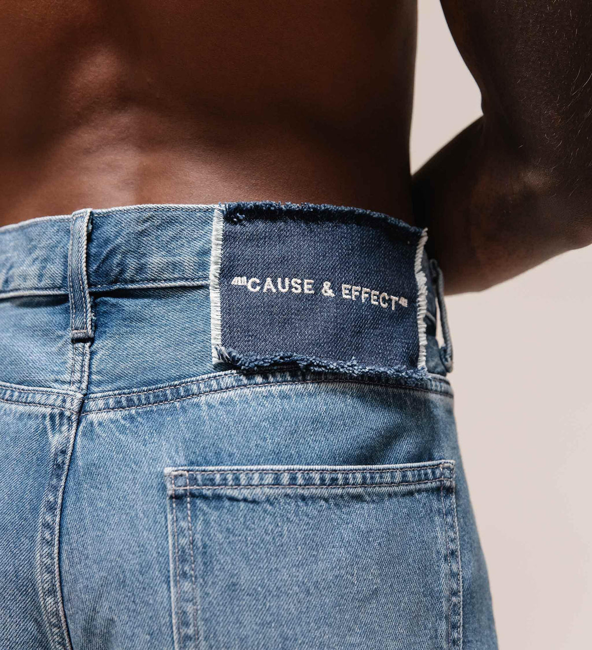 Warrior' Chainmail Armour Hand Embroidered Patchwork Denim by Cause & Effect