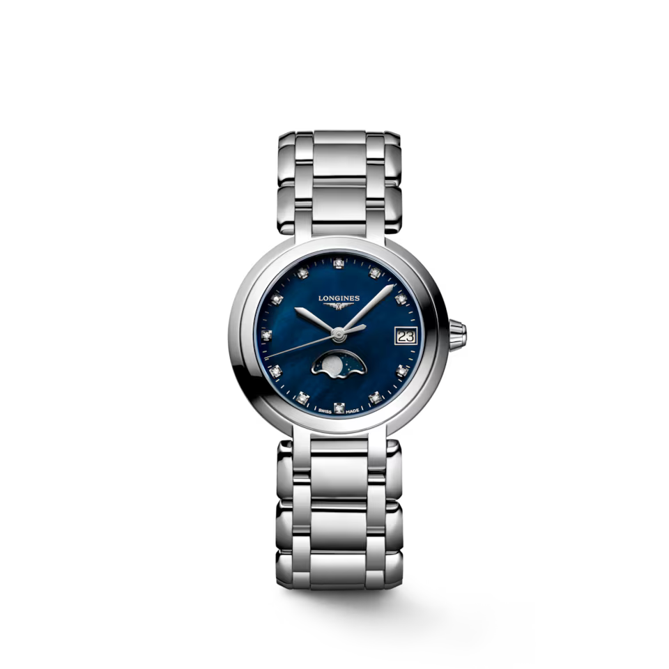Women’s Longines PrimaLuna Moonphase L8.115.4.98.6 Diamond Quartz Watch