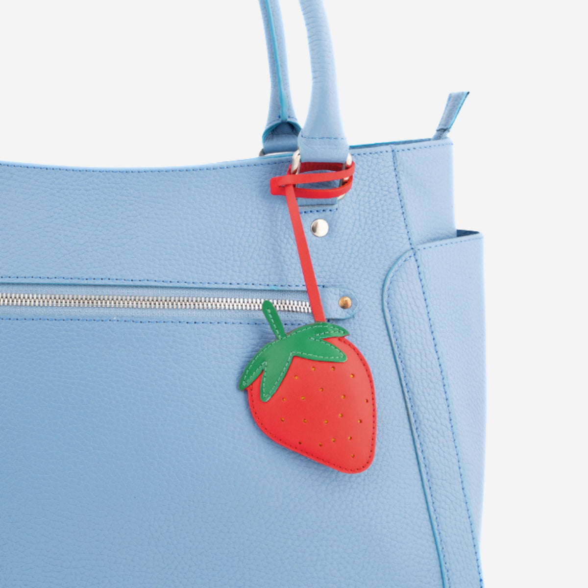 Strawberry Bag Charm by leather charms
