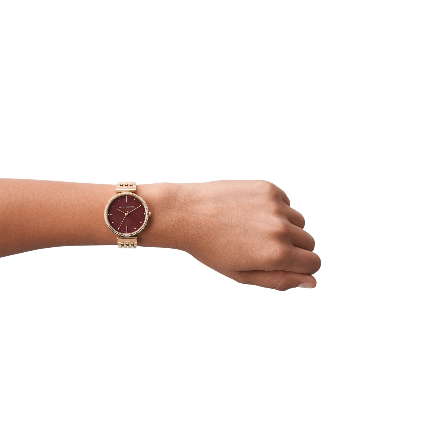 Armani Exchange AX5912I Women's analog watch with maroon dial
