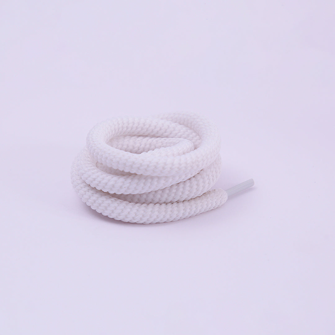 White Wired Rope Shoelaces | Premium Sneaker Laces – KNOTTY by KNOTTY