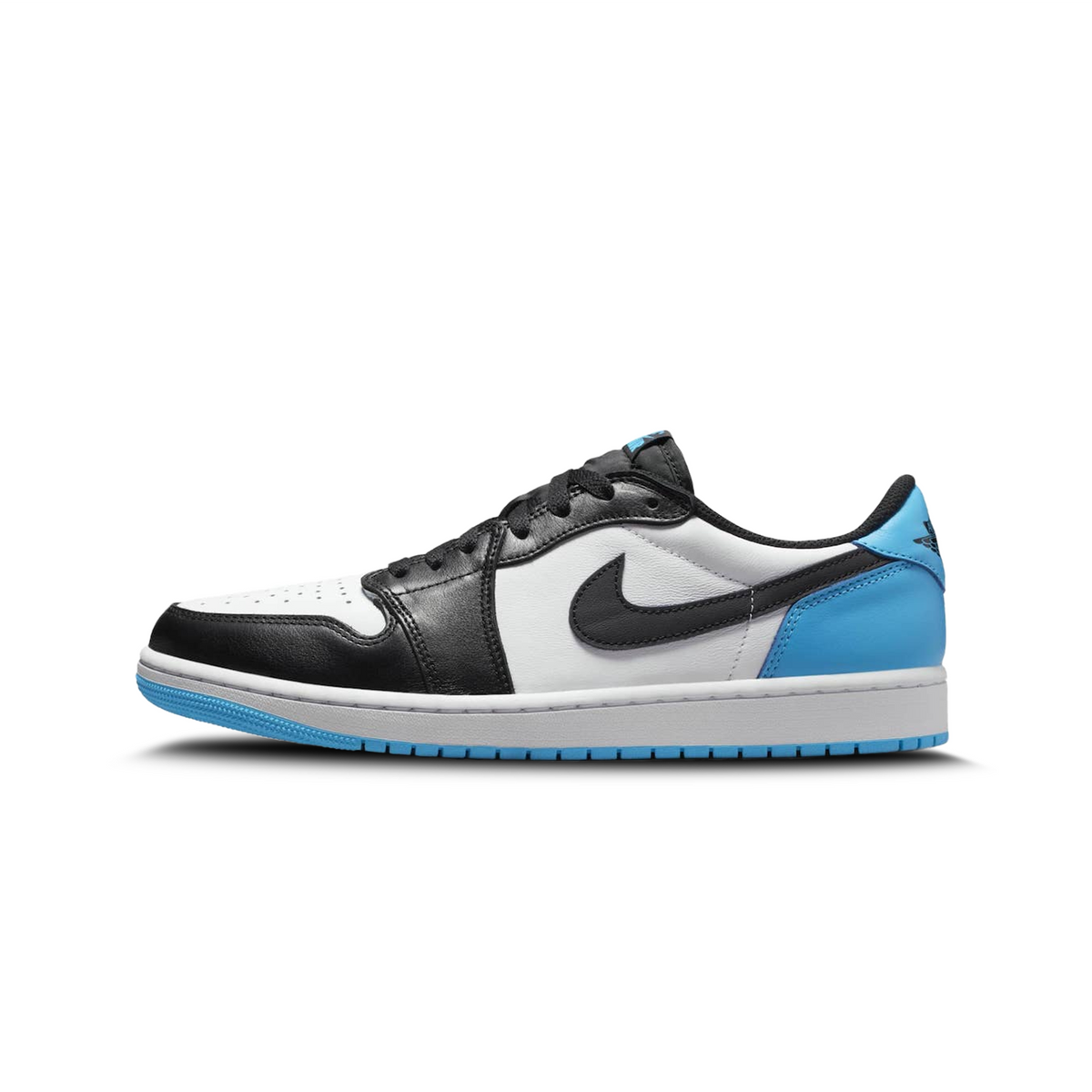 Jordan 1 Low Black Dark Powder Blue (W) by Nike Air Jordan