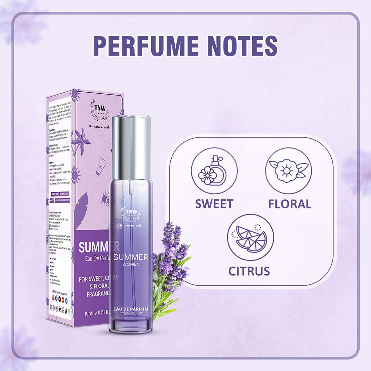 TNW The Natural Wash Summer Eau De Parfum for Women (15 ml)