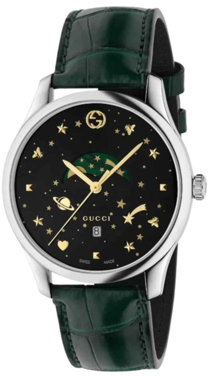 Men’s Gucci YA126326 G-Timeless Stainless Steel Quartz Watch - Zeuskicks