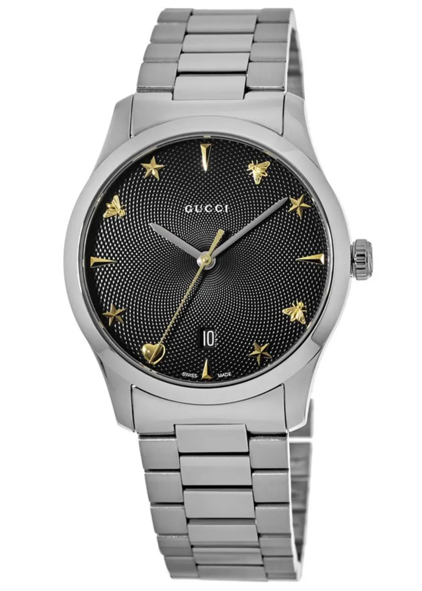 Unisex Gucci YA1264029 38MM G-Timeless Black Dial Watch