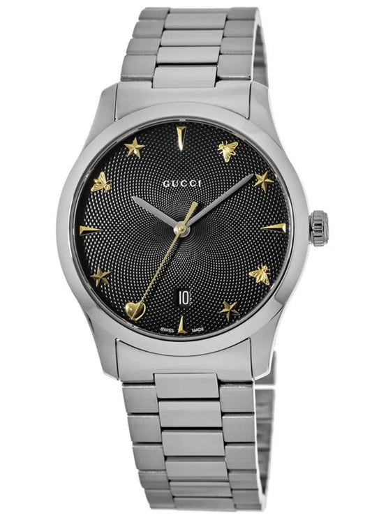 Unisex Gucci YA1264029 38MM G-Timeless Black Dial Watch