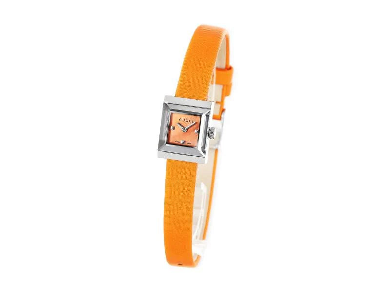 Ladies Gucci G-Frame YA128532  Leather Strap Watch