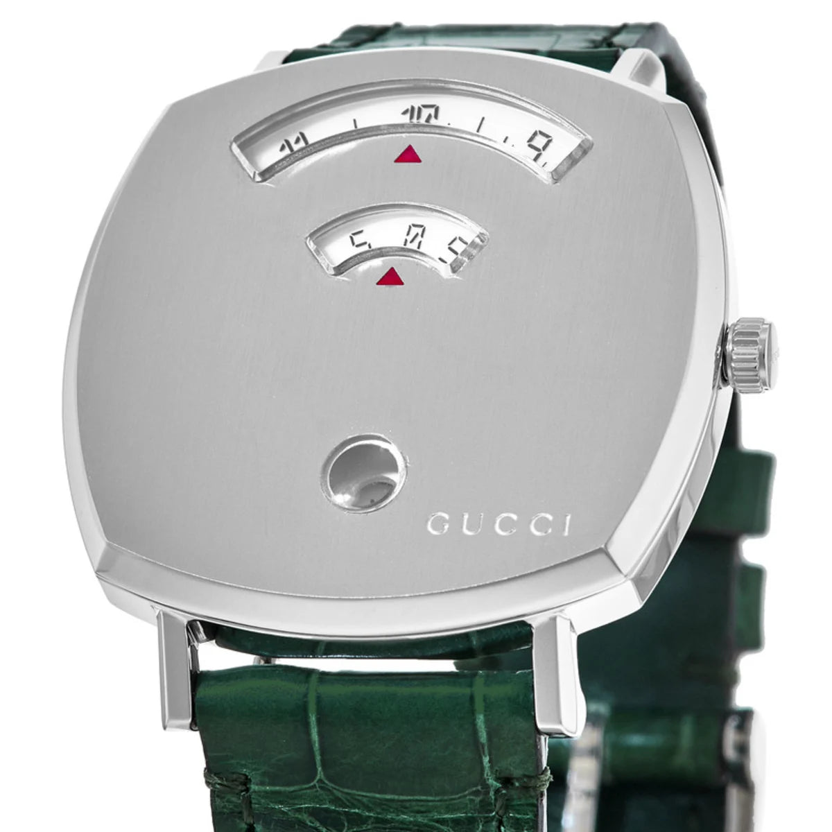 Women's Gucci YA157404 Grip Quartz Watch with Silver Dial