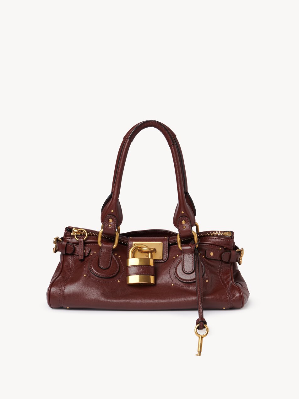 CHLOE Paddington bag in grained leather Crafty Brown by CHLOE