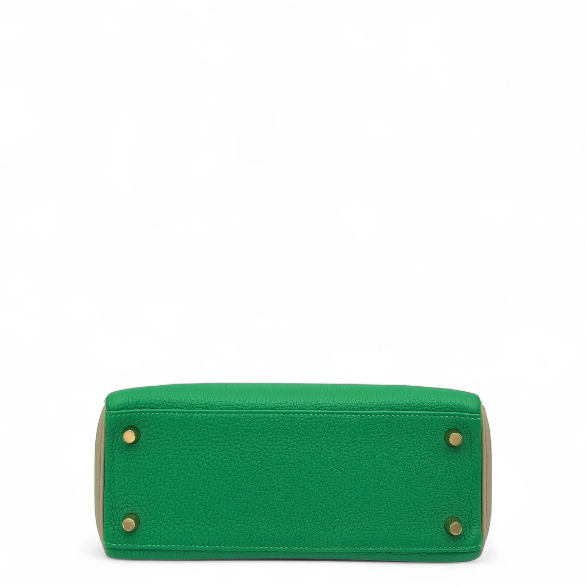 Hermès Horse Shoe Kelly 25 – Togo Leather 1K Bambou / S2 Trench - Zeuskicks