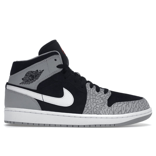 Air Jordan 1 Mid Se Black/University Red-White